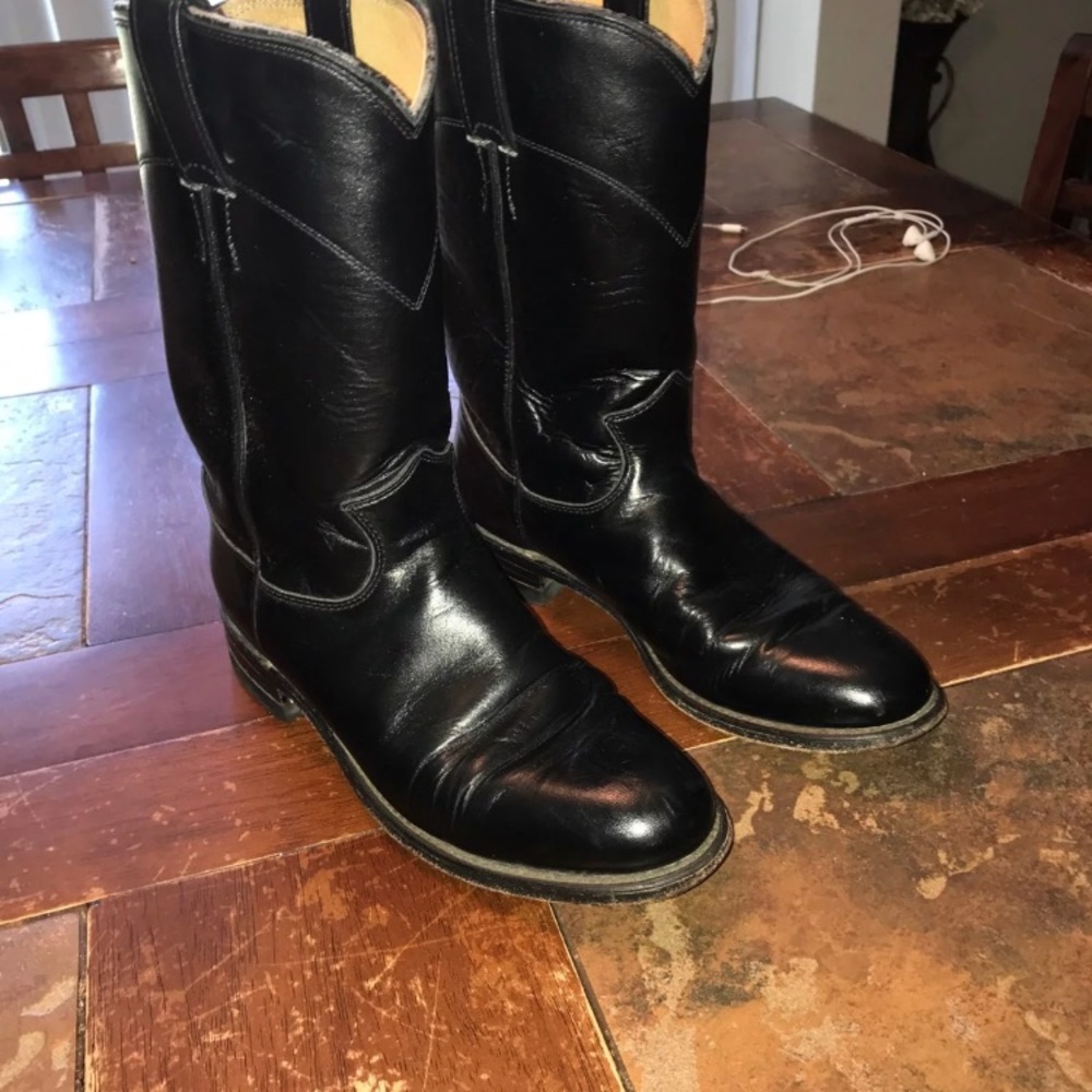 Black Leather Boots